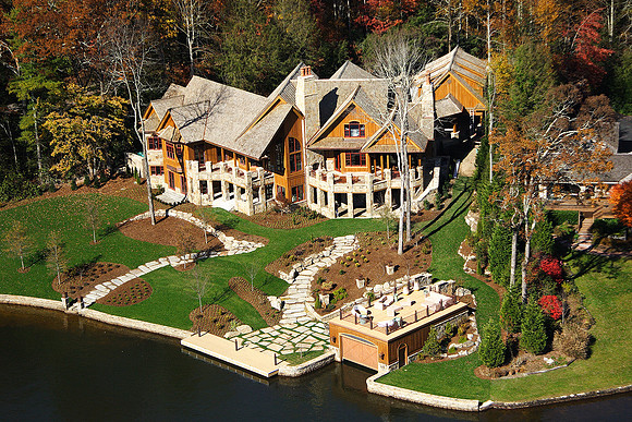 Aerial Exterior of Luxury Home