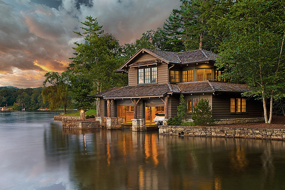 Custom Boathouse with Guest Room