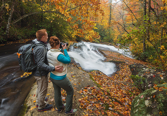 Hikers at Indian Creek